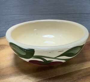 Watt Pottery Oven Ware With Wooden Fruit
